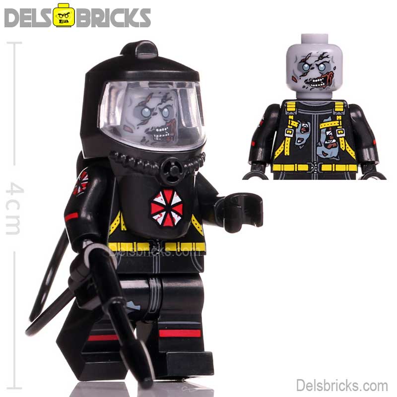 Hazmat Zombie (Resident Evil) - Custom Building Blocks Mini Figures Compatible with LEGO