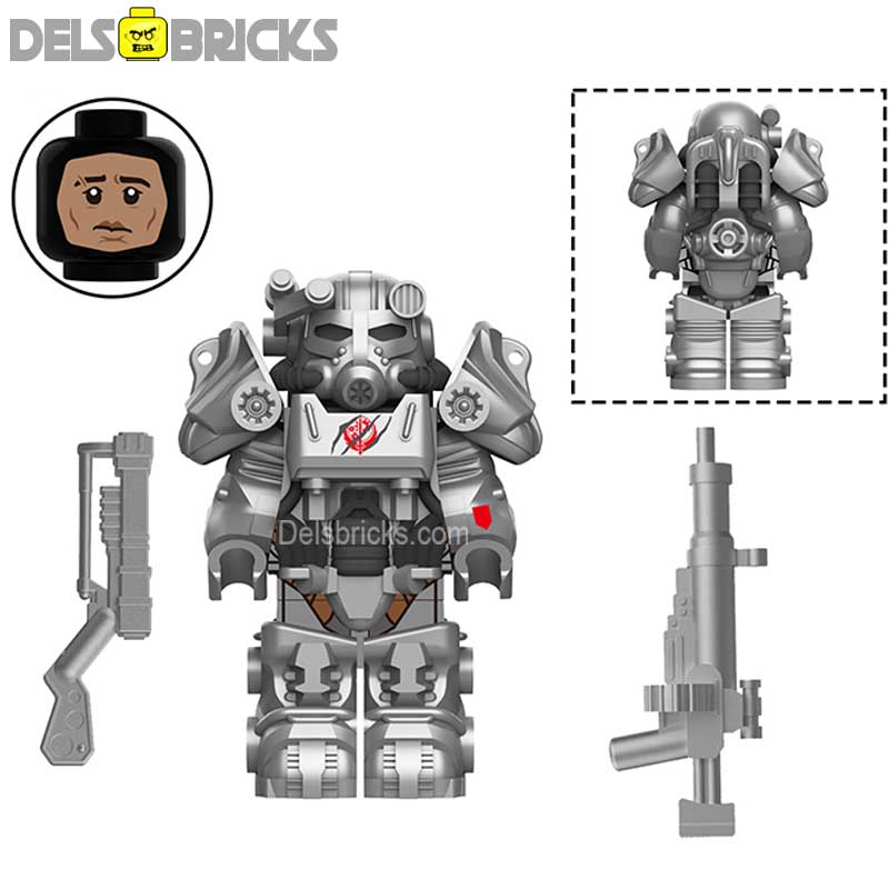 T60 Power Armor Set 1-10 (Fallout) - Custom Building Blocks Mini Figures Compatible with LEGO