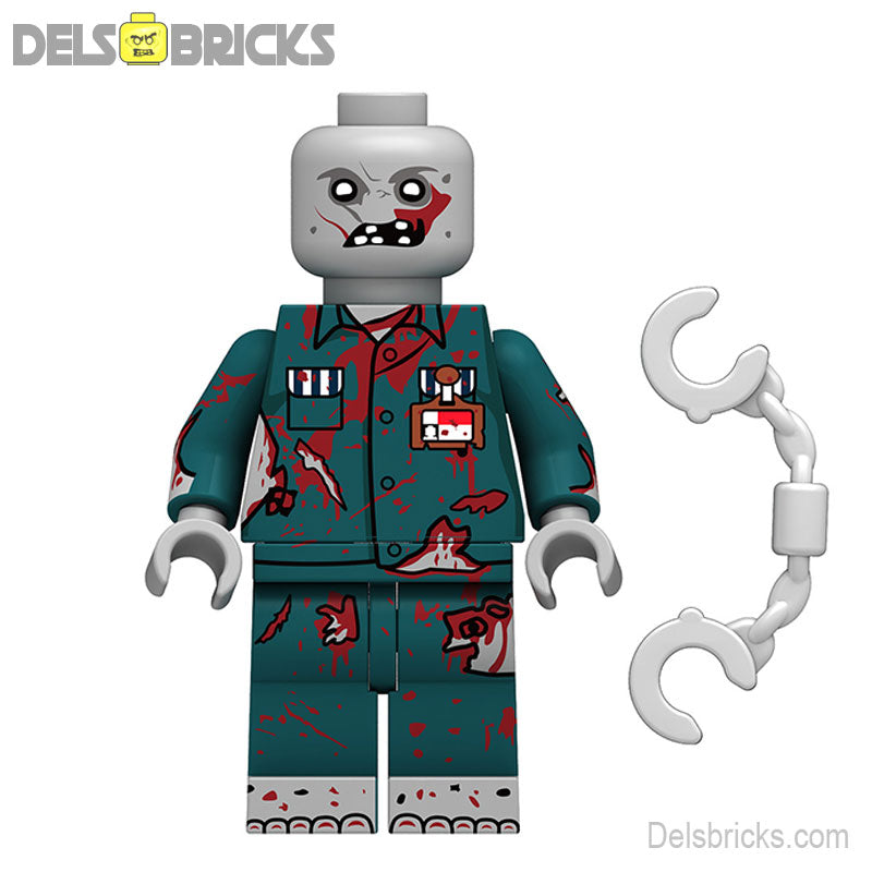 Zombie Prisoner (Horror) - Custom Building Blocks Mini Figures Compatible with LEGO