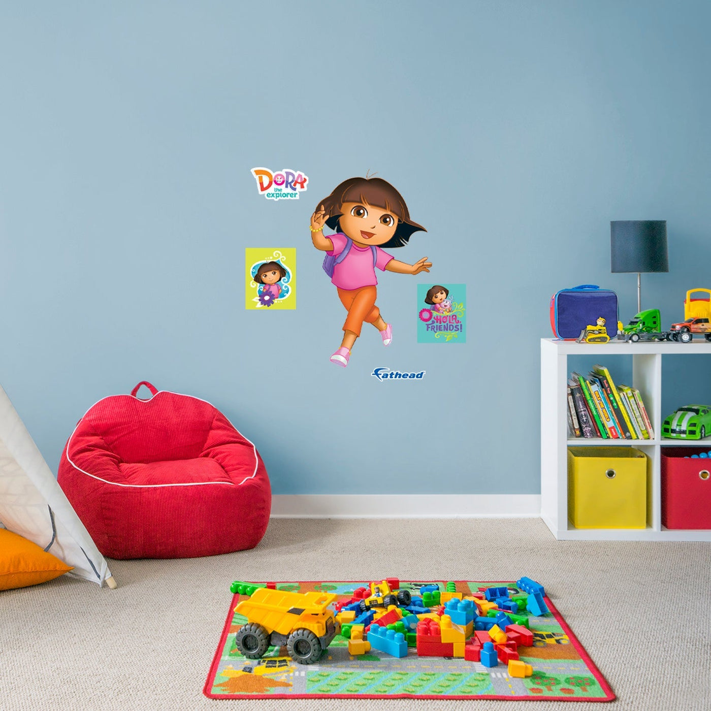 Dora the Explorer - RealBig Dora running Collection - Official Nickelodeon - Reusable Vinyl Wall Decals