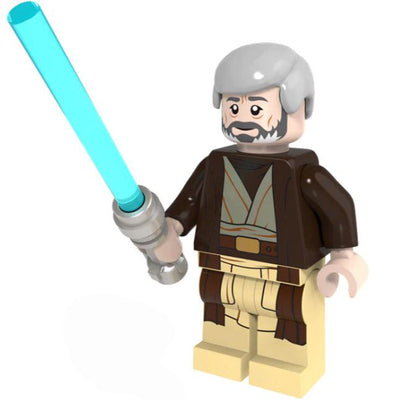 Obi Wan Kenobi - Old Ben (Star Wars) - Custom Building Blocks Mini Figures Compatible with LEGO