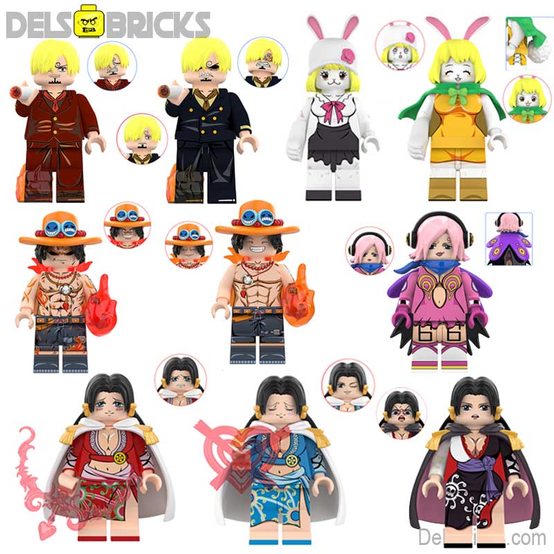 Set of 10 (One Piece) - Custom Building Blocks Mini Figures Compatible with LEGO