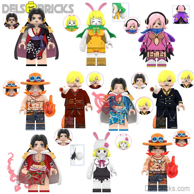 Set of 10 (One Piece) - Custom Building Blocks Mini Figures Compatible with LEGO