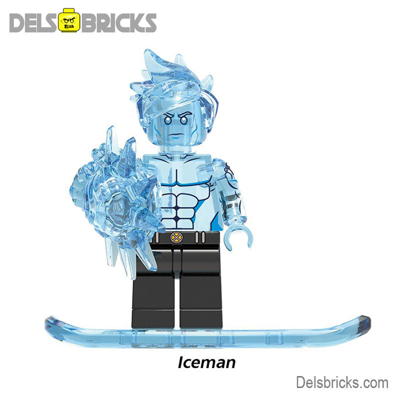 Iceman (Marvel X-Men) - Custom Building Blocks Mini Figures Compatible with LEGO