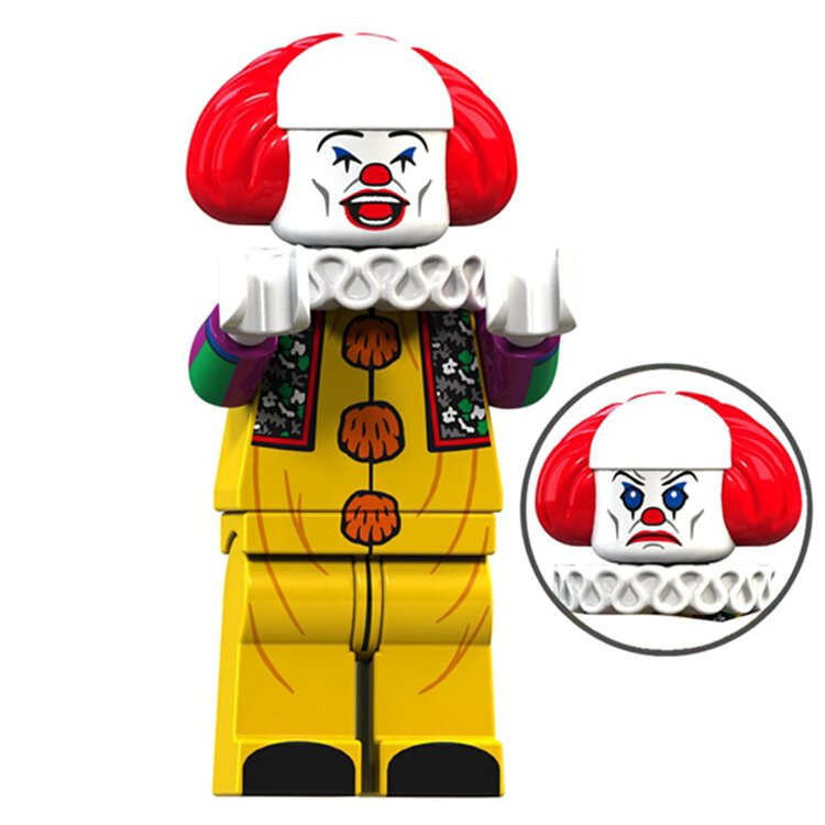 Pennywise 1990 (Stephen King's IT) - Custom Building Blocks Mini Figures Compatible with LEGO