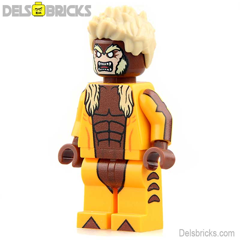 Sabretooth (Marvel X-Men) - Custom Building Blocks Mini Figures Compatible with LEGO