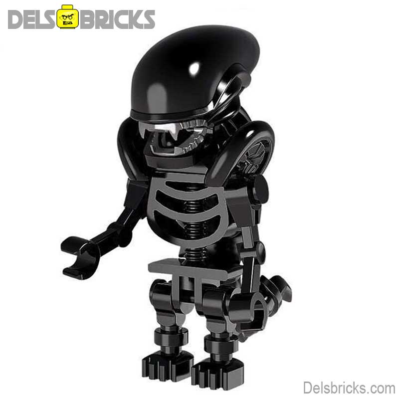 Xenomorph Black (Alien) - Custom Building Blocks Mini Figures Compatible with LEGO