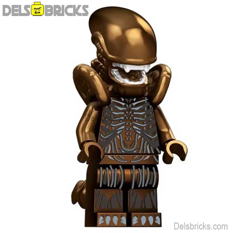 Xenomorph Metallic Copper (Alien) - Custom Building Blocks Mini Figures Compatible with LEGO