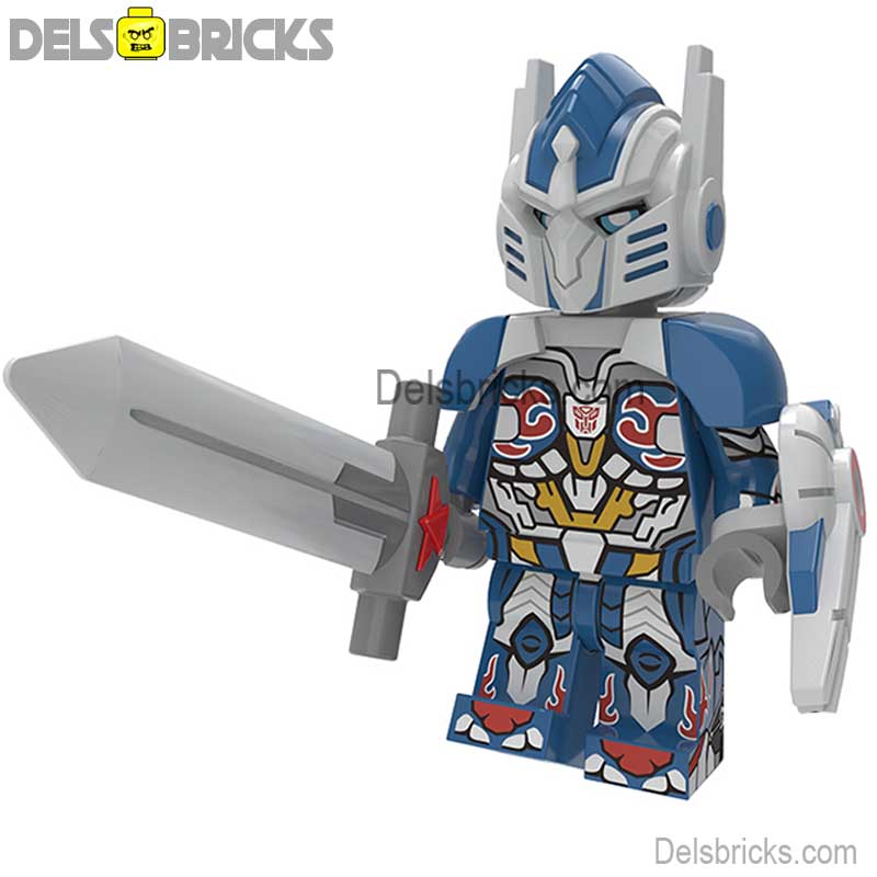 Optimus Prime Knight (Transformers) - Custom Building Blocks Mini Figures Compatible with LEGO