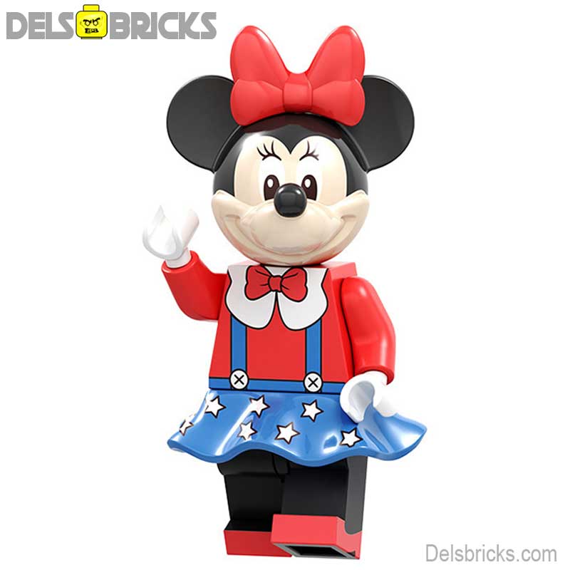 Minnie Mouse (Disney) - Custom Building Blocks Mini Figures Compatible with LEGO