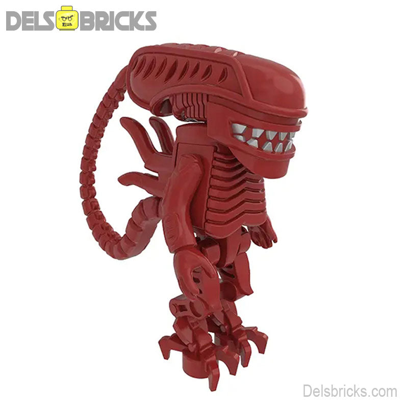 Xenomorph Red (Alien) - Custom Building Blocks Mini Figures Compatible with LEGO