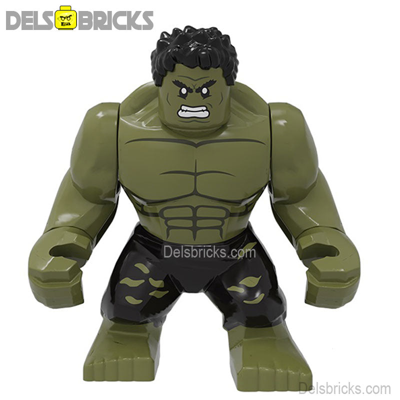 The Hulk (Large Size) Black Pants (Marvel) - Custom Building Blocks Mini Figures Compatible with LEGO