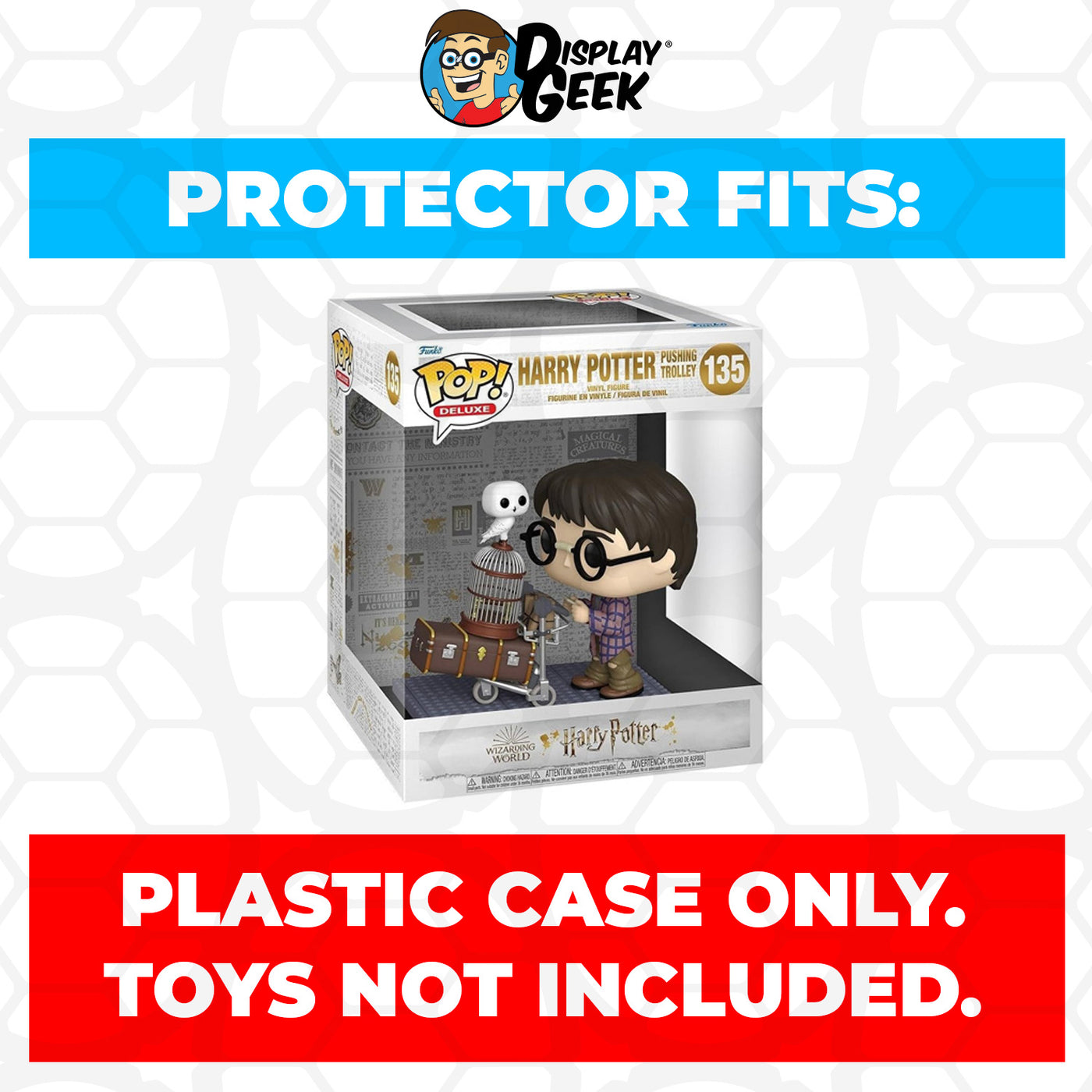 Pop Protector for Harry Potter Pushing Trolley #135 Funko Pop Deluxe on The Protector Guide App by Display Geek