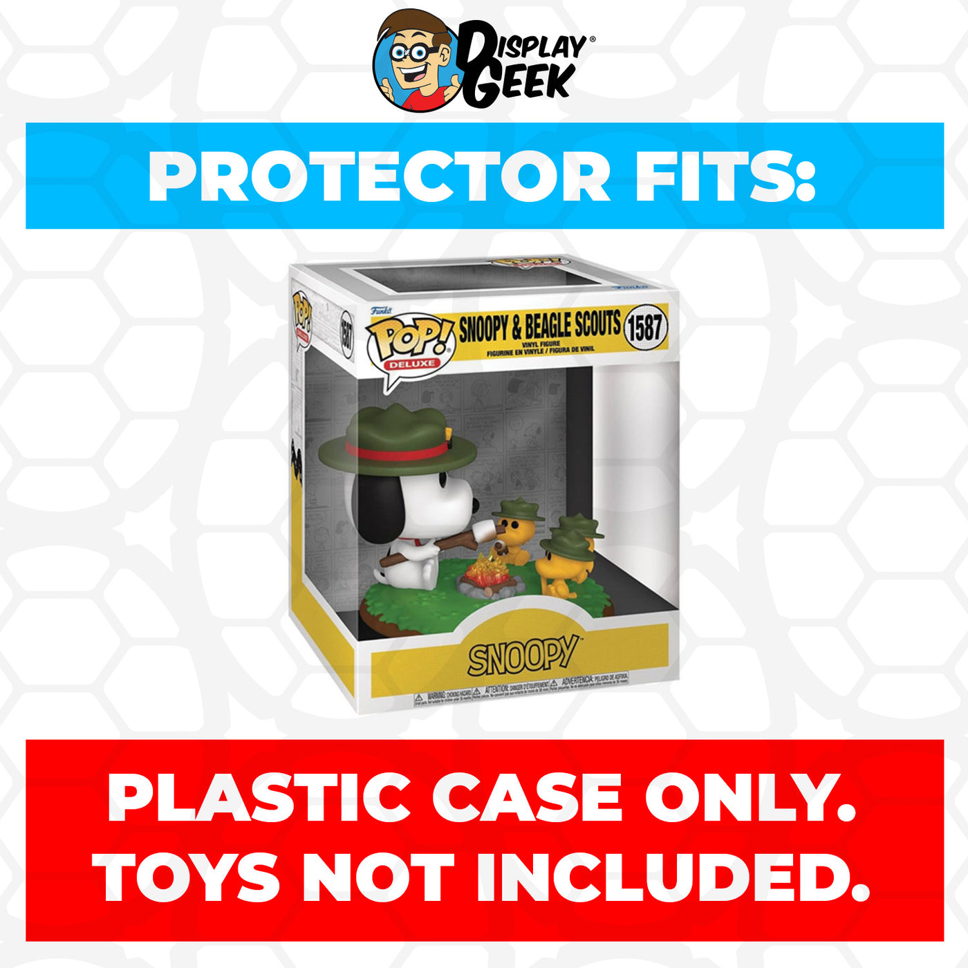 Pop Protector for Peanuts Snoopy & Beagle Scouts #1587 Funko Pop Deluxe on The Protector Guide App by Display Geek