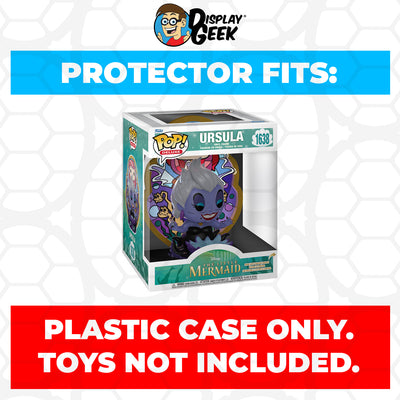 Pop Protector for Ursula with Stained Glass #1638 Funko Pop Deluxe - 0.60mm Thick UV and Scratch Resistant Shield - Available on The Protector Guide App by Display Geek
