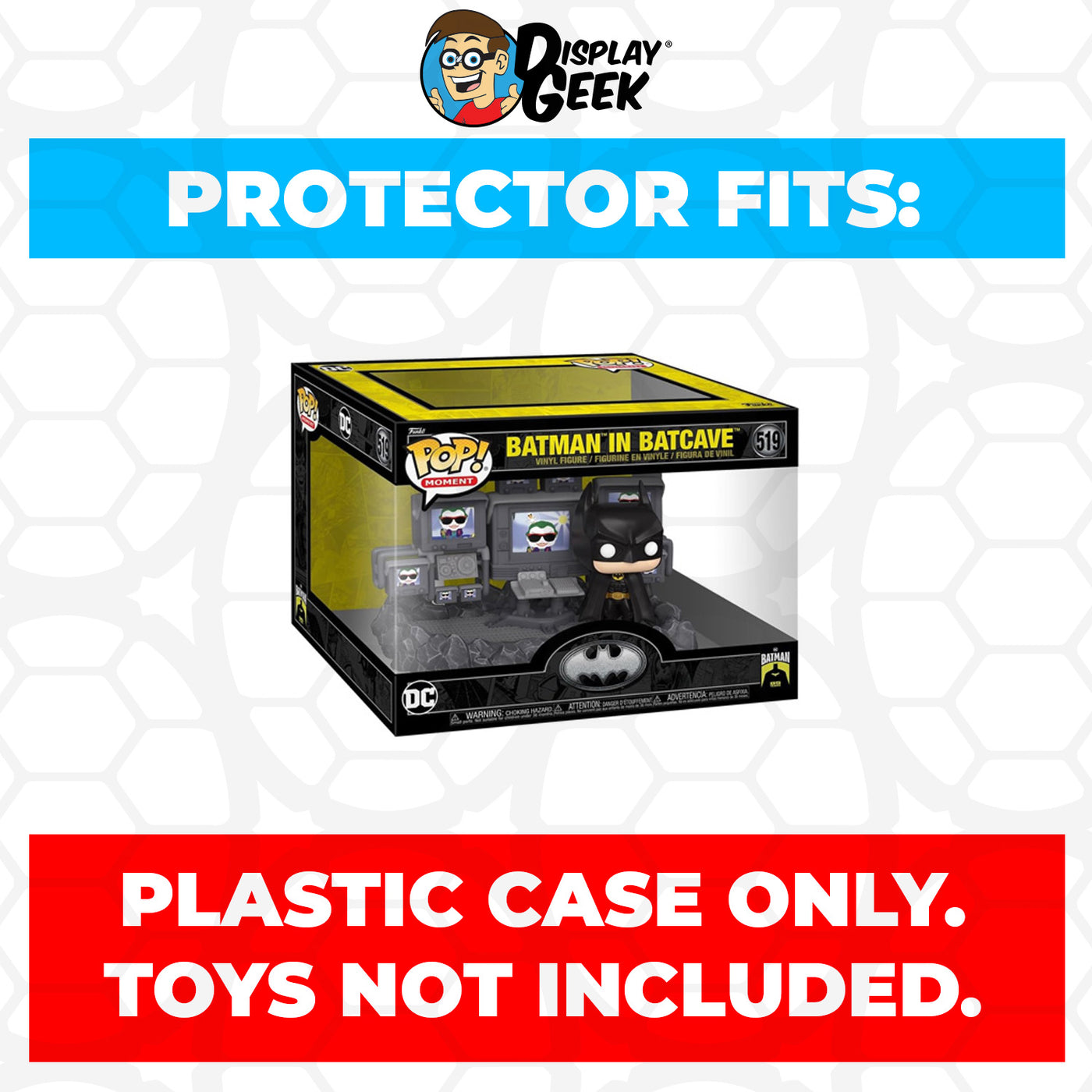 Pop Protector for Batman in Batcave #519 Funko Pop Moment on The Protector Guide App by Display Geek