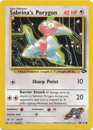 PCG: 098/132 Gym Challenge, Sabrina's Porygon