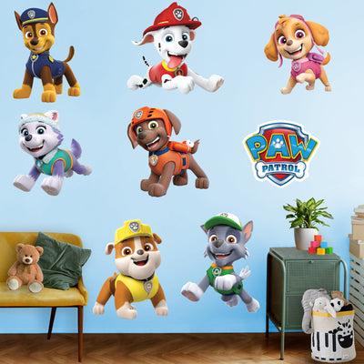 Paw Patrol Characters - Paw Patrol - RealBig Collection - Official Nickelodeon - Reusable Vinyl Wall Decals