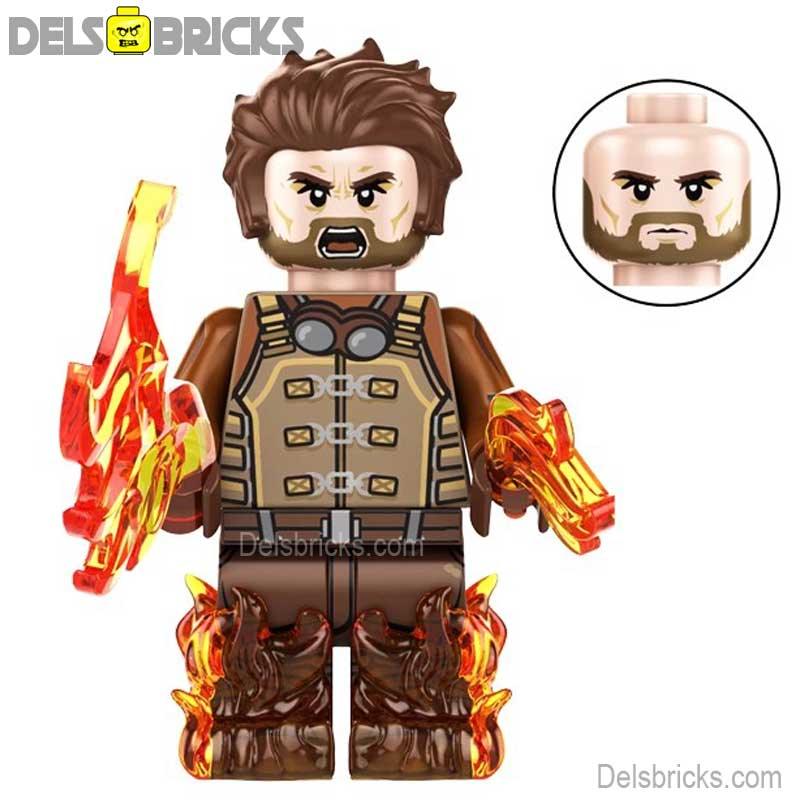Pyro (Marvel Deadpool & Wolverine Movie) - Custom Building Blocks Mini Figures Compatible with LEGO