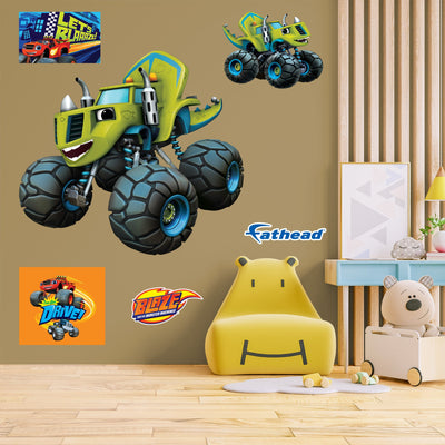 Zeg - Blaze and the Monster Machines - RealBig Collection - Official Nickelodeon - Reusable Vinyl Wall Decals