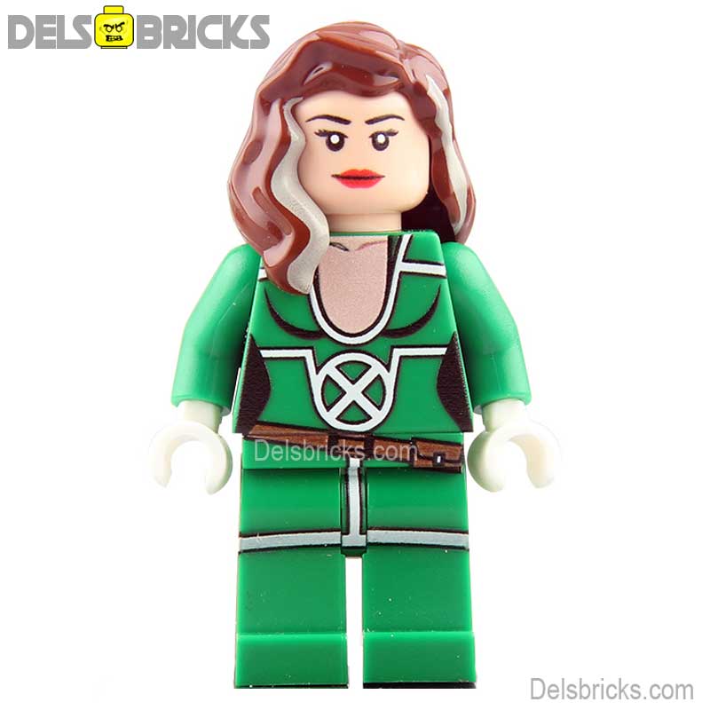 Rogue Green Suit (Marvel X-Men) - Custom Building Blocks Mini Figures Compatible with LEGO