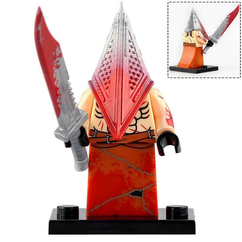 Red Pyramid Head (Silent Hill) - Custom Building Blocks Mini Figures Compatible with LEGO