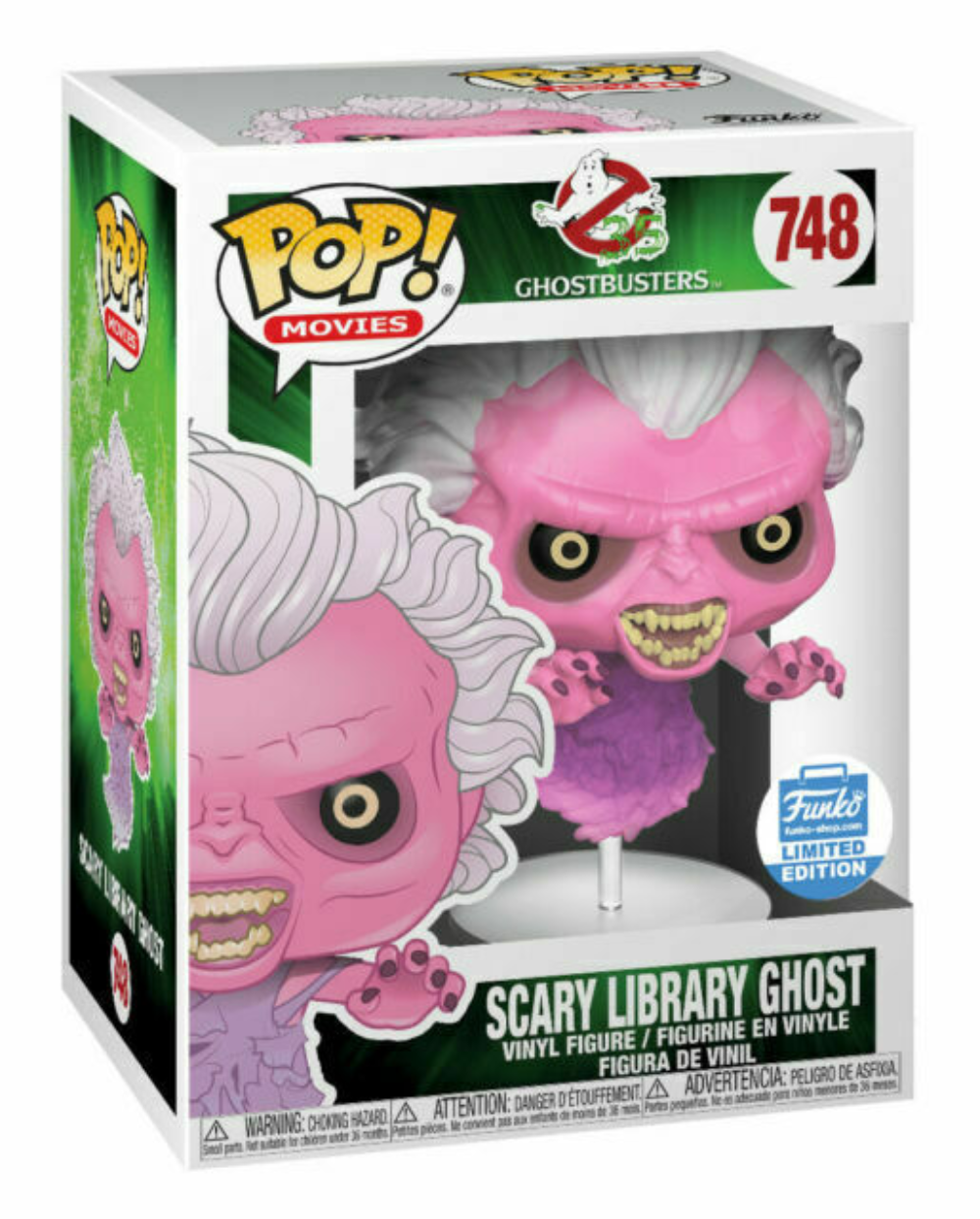 POP! Movies: 748 Ghostbusters, Scary Library Ghost (TR) Exclusive