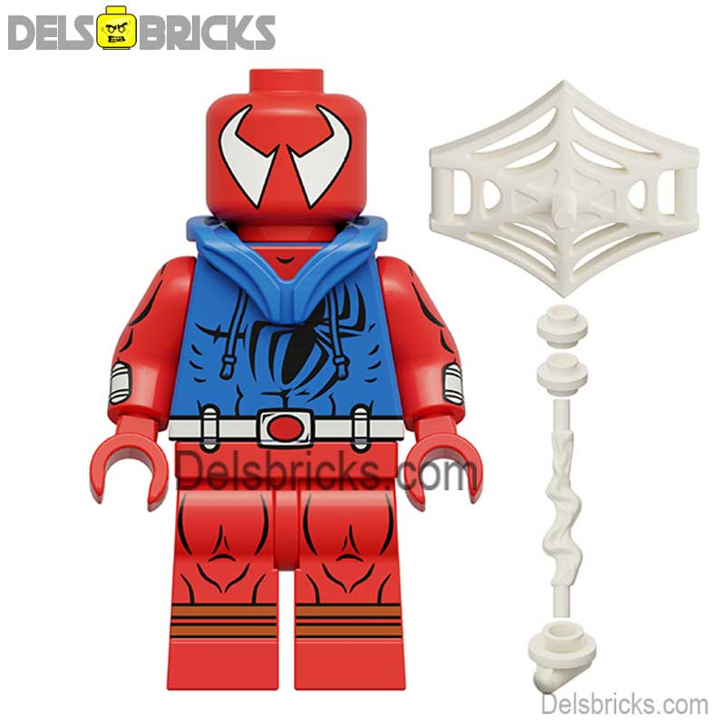 Scarlet Spider Across the Spider-Verse (Marvel Spider-Man) - Custom Building Blocks Mini Figures Compatible with LEGO