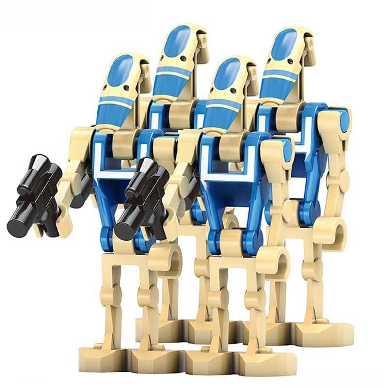 Set of 4 - Scout Battle Droids (Star Wars) - Custom Building Blocks Mi ...