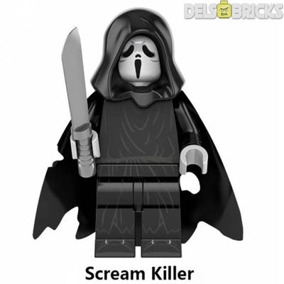 Ghostface (Scream) - Custom Building Blocks Mini Figures Compatible with LEGO