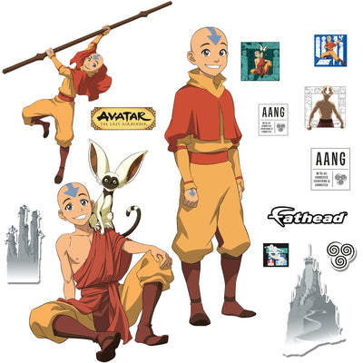 Aang - Avatar The Last Airbender - RealBig Collection - Official Nickelodeon - Reusable Vinyl Wall Decals