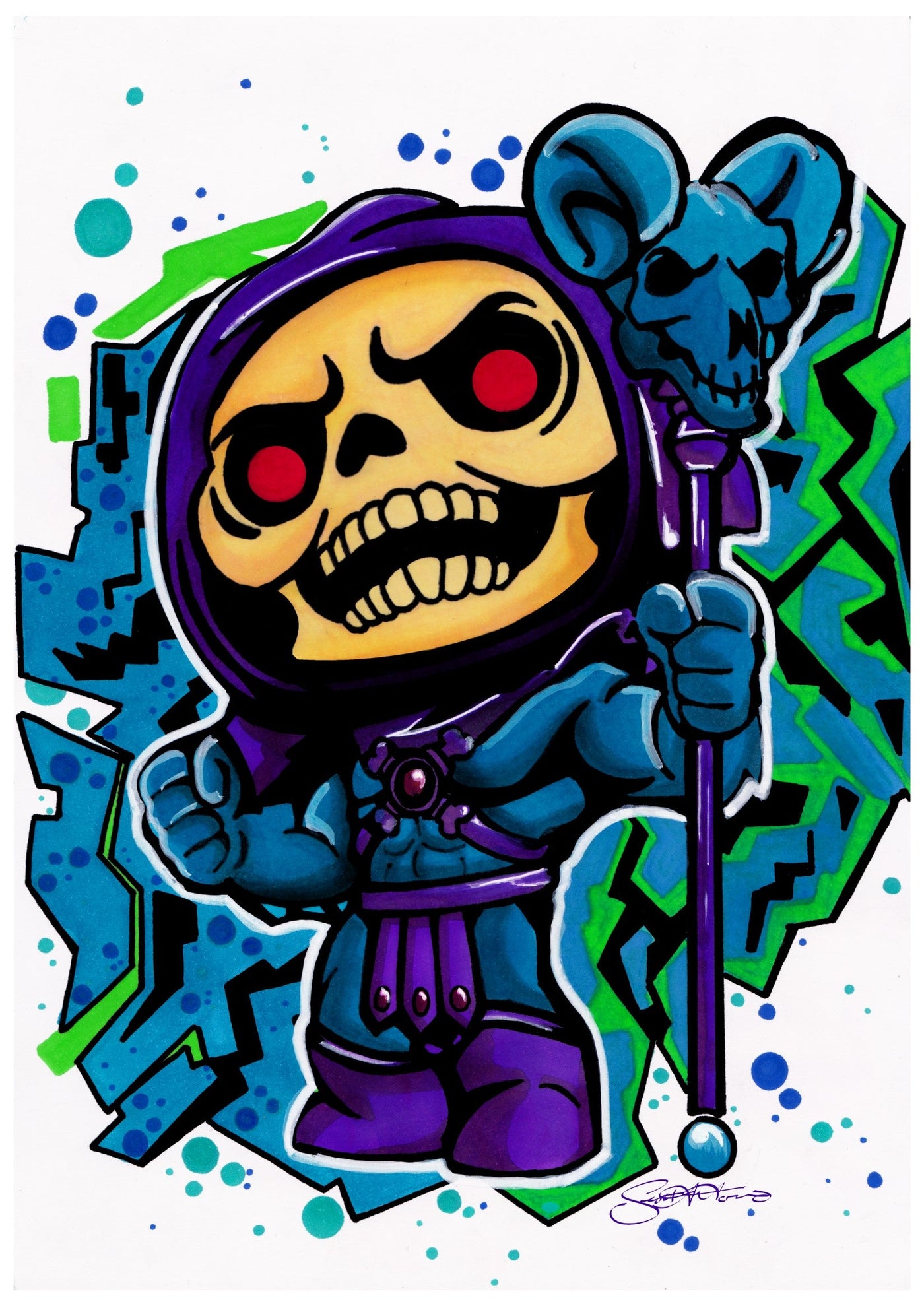 Scoots: Prints (MOTU), Skeletor