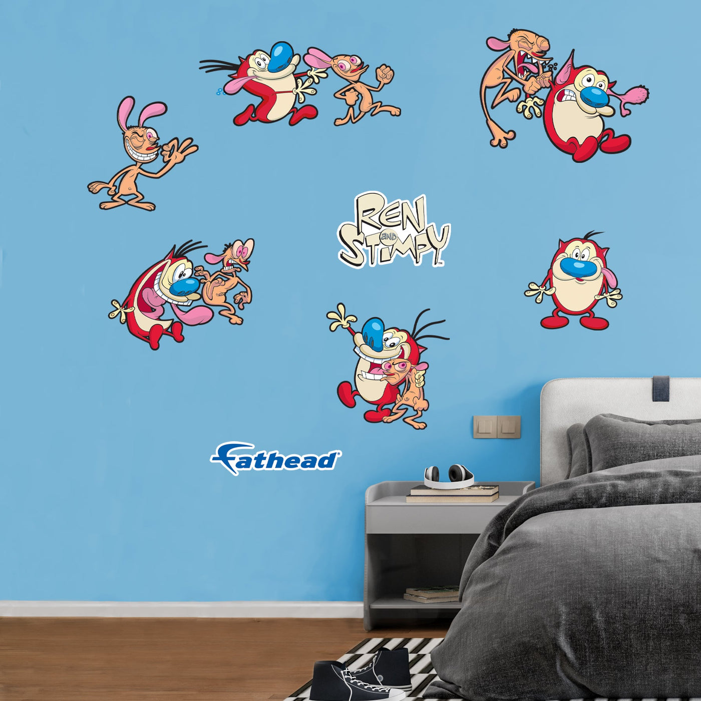 Ren and Stimpy - Ren & Stimpy - RealBig Collection - Official Nickelodeon - Reusable Vinyl Wall Decals
