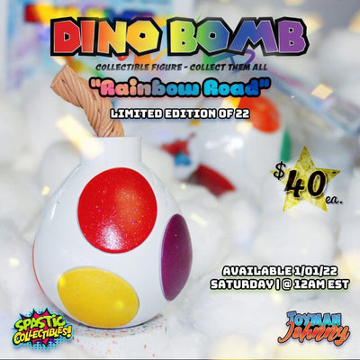 DINO BOMB by ToymanJohnny: "2022 Rainbow Road" [Edition Size: LE22] Spastic Collectibles Exclusive