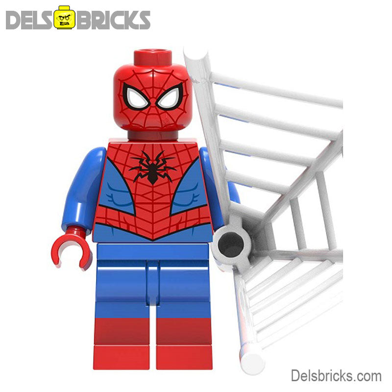 Spider-Man Classic Comic Book Version (Marvel Spider-Man) - Custom Building Blocks Mini Figures Compatible with LEGO