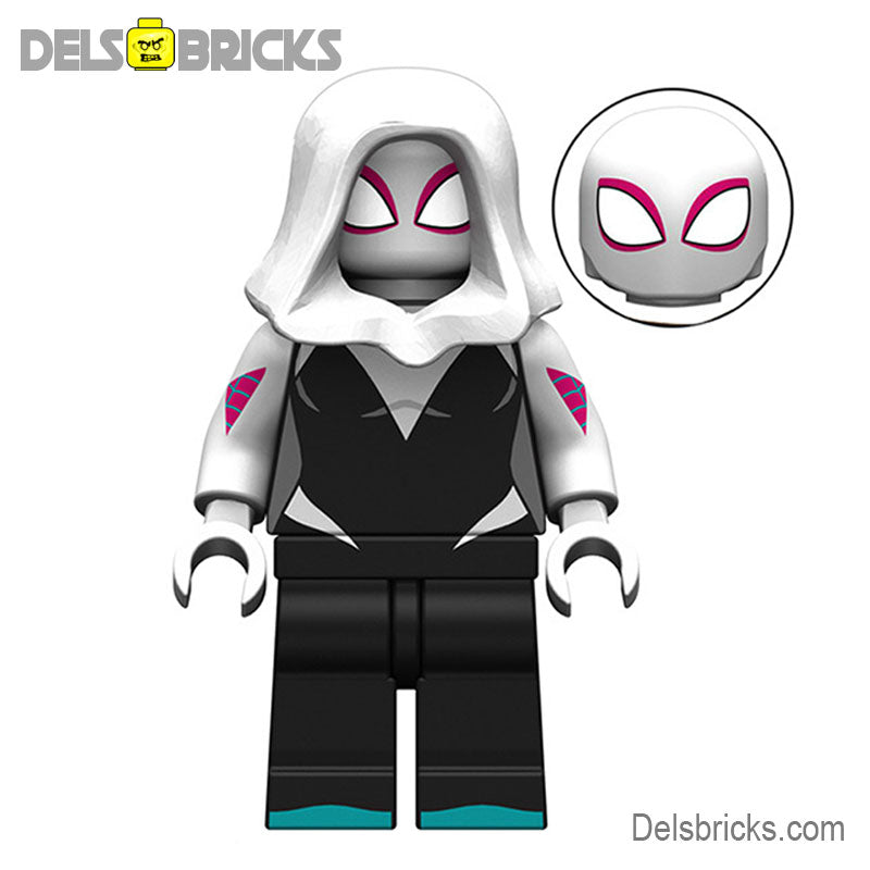 Gwen Stacy Ghost Spider Across the Spider-Verse (Marvel Spider-Man) - Custom Building Blocks Mini Figures Compatible with LEGO