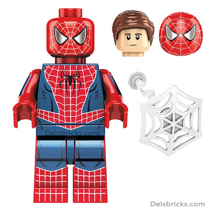 Spider-Man Tobey Maguire Sam Raimi (Marvel Spider-Man) - Custom Building Blocks Mini Figures Compatible with LEGO