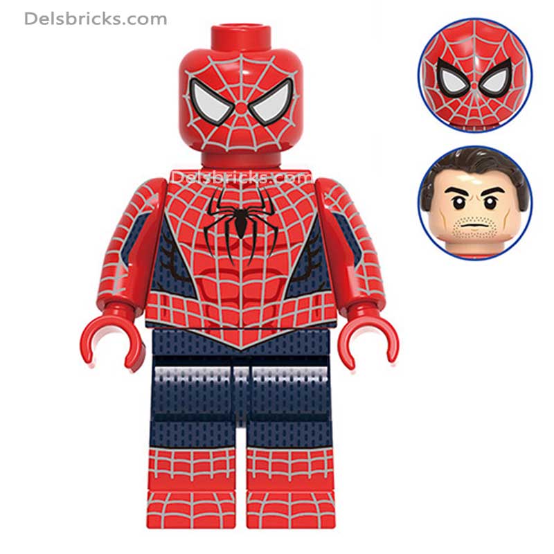 Spider-Man Tobey Maguire (Marvel Spider-Man) - Custom Building Blocks Mini Figures Compatible with LEGO