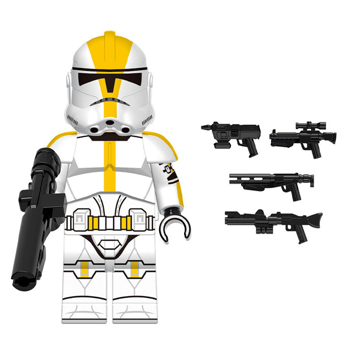 327th Star Corps Clone Trooper with Extra Blasters (Star Wars) - Custom Building Blocks Mini Figures Compatible with LEGO