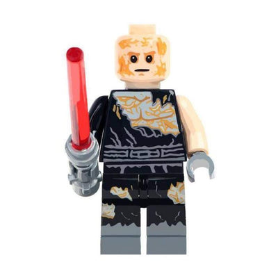 Anakin Skywalker Burned Vader (Star Wars) - Custom Building Blocks Mini Figures Compatible with LEGO