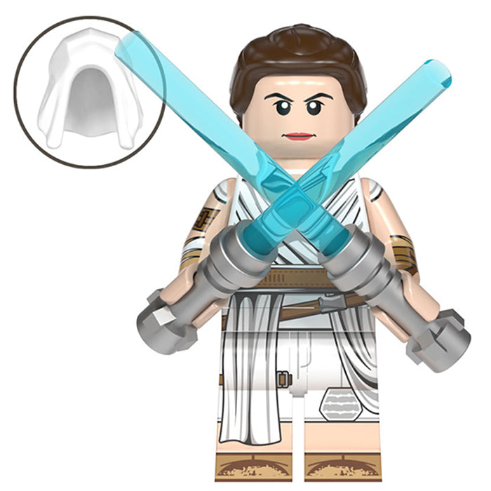 Rey Skywalker (Star Wars) - Custom Building Blocks Mini Figures Compatible with LEGO