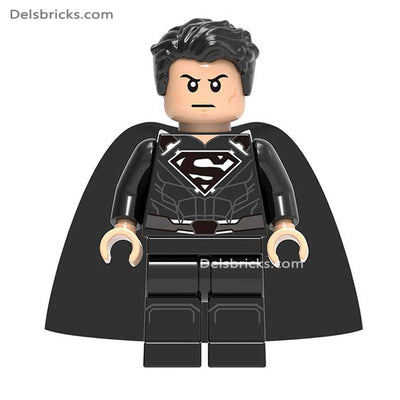 Superman Black Suit (DC) - Custom Building Blocks Mini Figures Compatible with LEGO