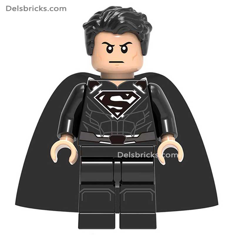 Superman Black Suit (DC) - Custom Building Blocks Mini Figures Compatible with LEGO