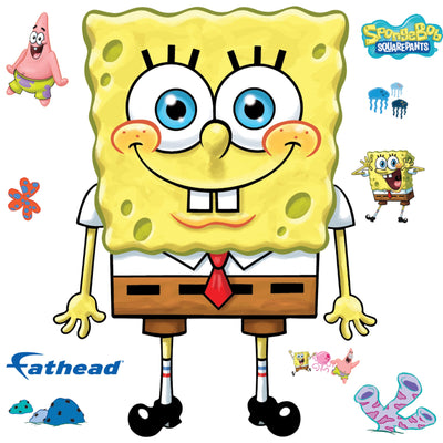 SpongeBob Squarepants - RealBig Collection - Official Nickelodeon - Reusable Vinyl Wall Decals