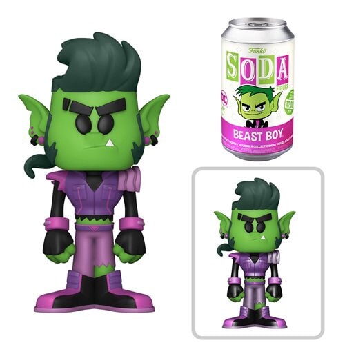 Funko Soda: Teen Titans Metal Beast Boy Vinyl Soda Figure SEALED (1:6 Chance at Chase)