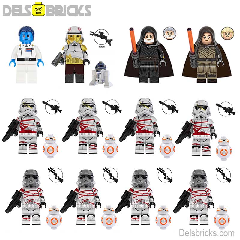 Set of 12 - Thrawn, Enoch & Night Troopers (Star Wars) - Custom Building Blocks Mini Figures Compatible with LEGO