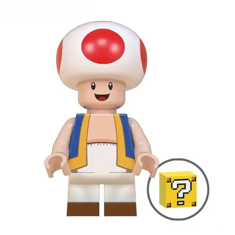 Toad Building Mario Toad (Super Mario Bros) - Custom Building Blocks Mini Figures Compatib ...