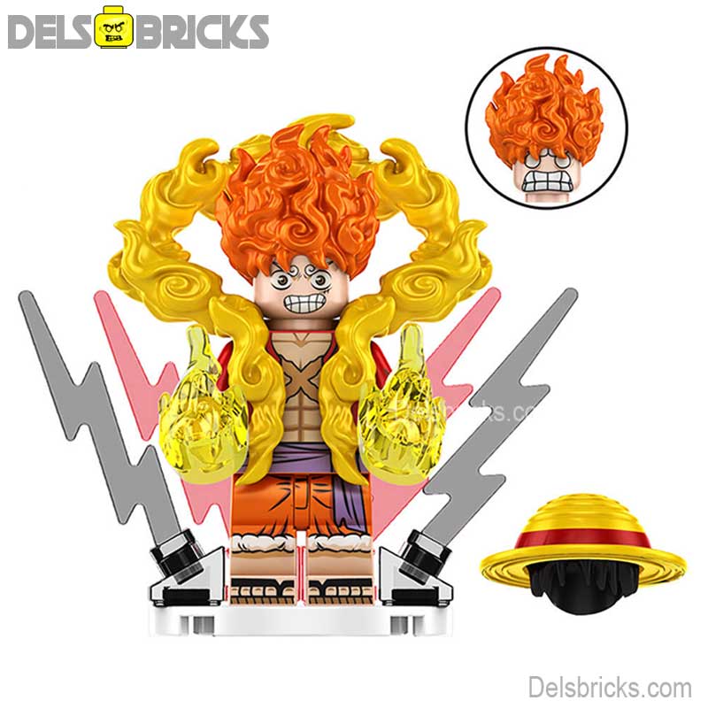 Monkey D Luffy Nika Sun God (One Piece) - Custom Building Blocks Mini Figures Compatible with LEGO