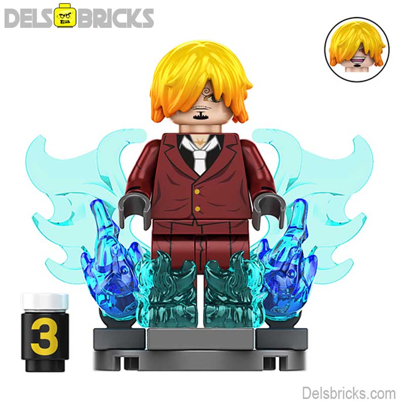 Sanji (One Piece) - Custom Building Blocks Mini Figures Compatible with LEGO