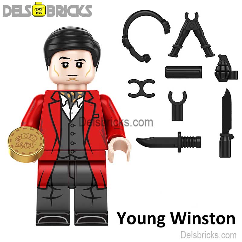 Young Winston (John Wick Movie) - Custom Building Blocks Mini Figures Compatible with LEGO